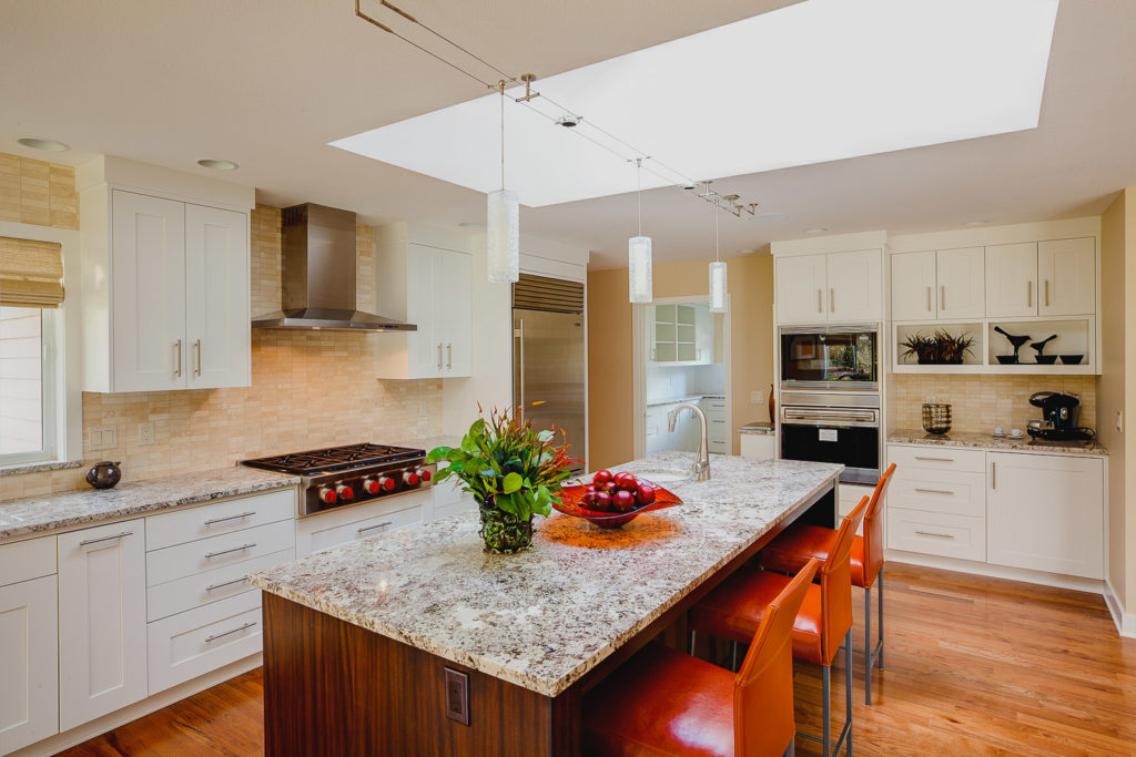 Beaverton Oregon Cabinets Painted White Wood Granite 00009